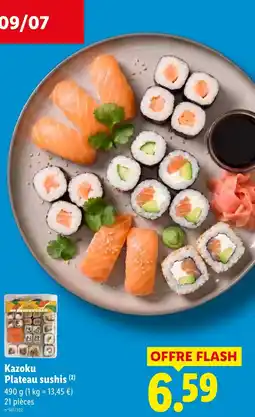 Lidl Kazoku Plateau sushis offre