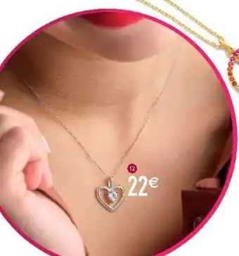 E.Leclerc Bijoux Collier En Argent Rhodié Et Oxyde de Zirconium offre