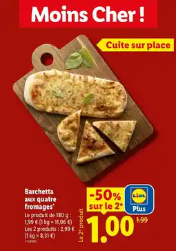 Lidl Barchetta aux quatre fromages offre