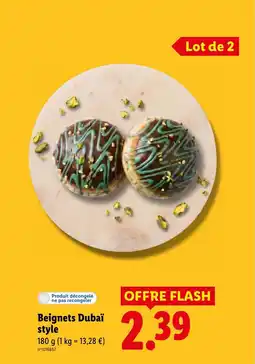 Lidl Beignets Dubaï style offre
