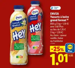 Lidl ENVIA Yaourts à boire grand format offre
