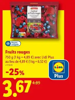 Lidl Fruits rouges offre