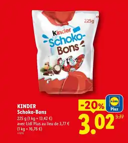 Lidl KINDER Schoko-Bons offre