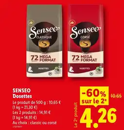 Lidl SENSEO Dosettes offre