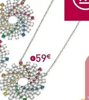 E.Leclerc Bijoux Collier En Argent Rhodié Et Oxydes de Zirconium offre