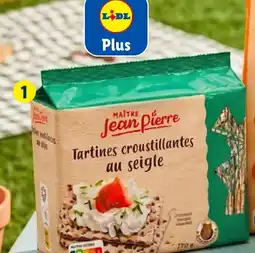 Lidl MAÎTRE JEAN-PIERRE Tartines croustillantes au seigle offre