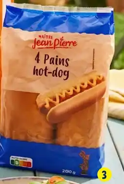 Lidl MAÎTRE JEAN-PIERRE Pain hot dog offre
