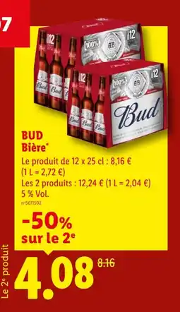 Lidl BUD Bière offre