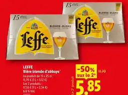 Lidl LEFFE Bière blonde d'abbaye offre
