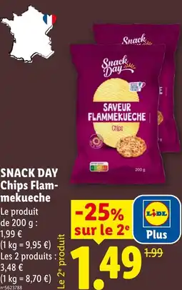Lidl SNACK DAY Chips Flam- mekueche offre