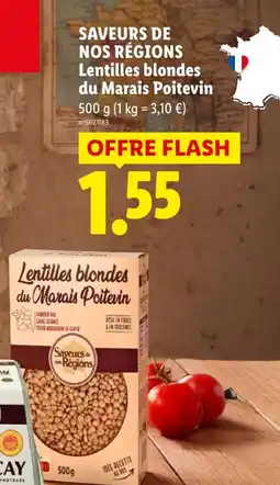 Lidl SAVEURS DE NOS RÉGIONS Lentilles blondes du Marais Poitevin offre