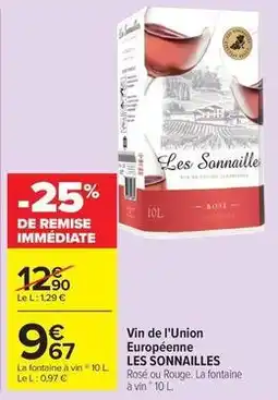 Carrefour Drive Lu - vin de l'union européenne offre