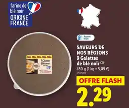 Lidl SAVEURS DE NOS RÉGIONS 9 Galettes de blé noir offre