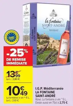 Carrefour Drive I.g.p. méditerranée offre