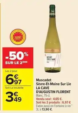 Carrefour Drive Muscadet - sevre-et-maine sur lie offre