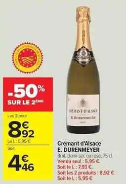 Carrefour Drive Brut - crémant d'alsace offre