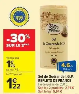 Carrefour Drive Reflets de france - sel de guérande i.g.p offre