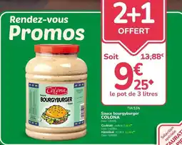 Promocash Colona - sauce bourgy/purger offre