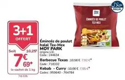 Promocash Carrefour - eminces de poulet halal tex-mex offre