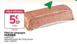Promocash Promo - pâté de campagne offre