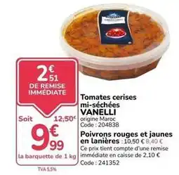 Promocash Tomates cerises mi-sèchees offre
