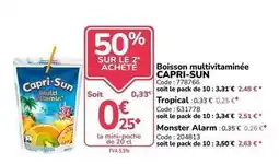 Promocash Capri sun - boisson multivitaminée offre