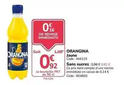 Promocash Orangina - jaune offre