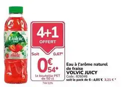Promocash Volvic - eau à l'arôme naturel de fraise offre