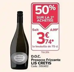 Promocash Prosecco frizzante offre