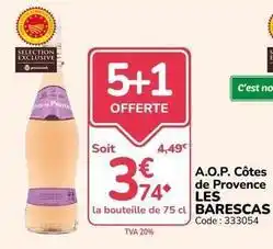 Promocash A.o.p. côtes de provence offre