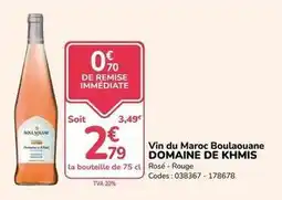 Promocash Boulaouane - vin du maroc offre