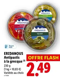 Lidl ERIDANOUS Antipastis à la grecque offre