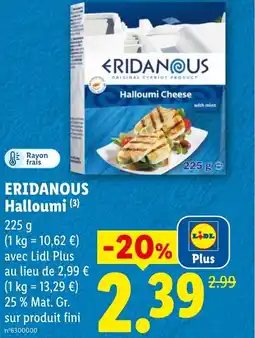 Lidl ERIDANOUS Halloumi offre