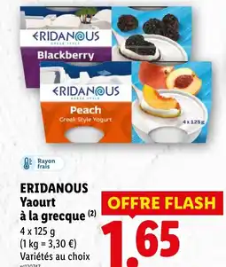 Lidl ERIDANOUS Yaourt à la grecque offre
