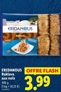 Lidl ERIDANOUS Baklava aux noix offre