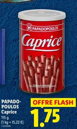 Lidl PAPADO- POULOS Caprice offre