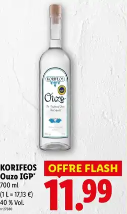 Lidl KORIFEOS Ouzo IGP offre