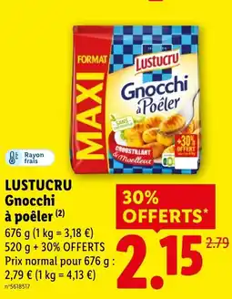 Lidl LUSTUCRU Gnocchi à poêler offre