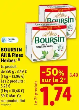 Lidl BOURSIN Ail & Fines Herbes offre