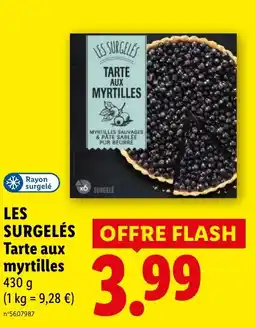 Lidl LES SURGELÉS Tarte aux myrtilles offre