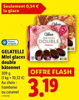 Lidl GELATELLI Mini glaces double bâtonnet offre