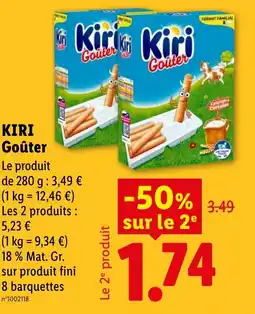 Lidl KIRI Goûter offre