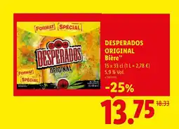 Lidl DESPERADOS ORIGINAL Bière offre