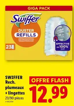 Lidl SWIFFER Rech. plumeaux + lingettes offre