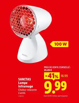 Lidl SANITAS Lampe infrarouge offre