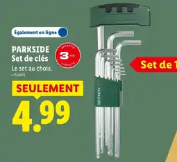 Lidl PARKSIDE Set de clés offre