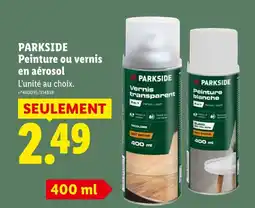 Lidl PARKSIDE Peinture ou vernis en aérosol offre