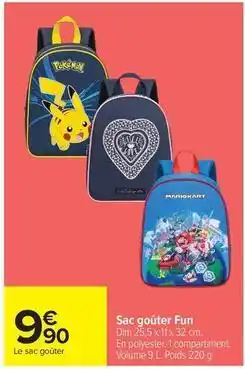 Carrefour Drive Pokemon - sac gouter fun offre