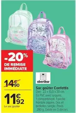 Carrefour Drive Dim - sac goûter confettis offre