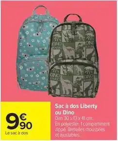 Carrefour Drive Dim - sac à dos liberty ou dino offre